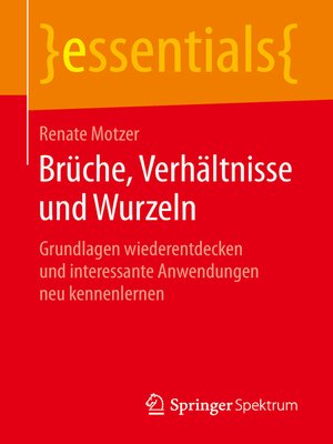 cover image of Brüche, Verhältnisse und Wurzeln
